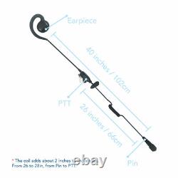 10-Pack Swivel Earpiece for Motorola Two-Way Radio CP100 CP200D CLS1110 CLS1410