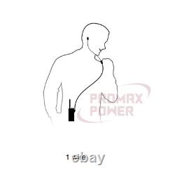 10-Pack Swivel Earpiece for Motorola Two-Way Radio CP100 CP200D CLS1110 CLS1410