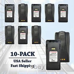 10x 1800mAH High Quality Two Way Radio Battery for NNTN4851 Motorola CP200 CP180