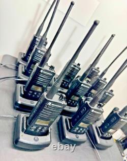 11 Motorola Cp110 Uhf 16ch Two Way Radio & Battery H96rcf9aa2aa-h96rcf9aa2ba