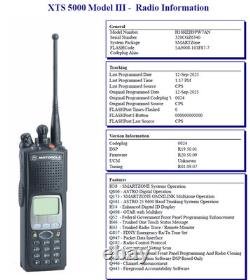 1- MOTOROLA XTS5000 FPP. MODEL 3 VHF 136-174 MHz Digital Portable. H18KEH9PW7AN