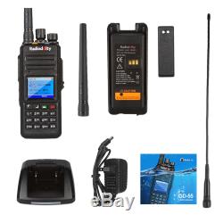2Pcs Radioddity GD-55 Plus DMR IP67 2800mAh 10W Tier II UHF Ham Two way Radio