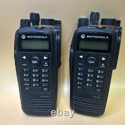2X Motorola XPR 6550 VHF 136-174 MHz Two Way Radio AAH55JDH9LA1AN With BATTERIES