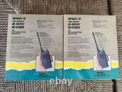 2 In Box Motorola Spirit II Pro-Series 2-Way Radio FM Transceiver Walkie Talkies