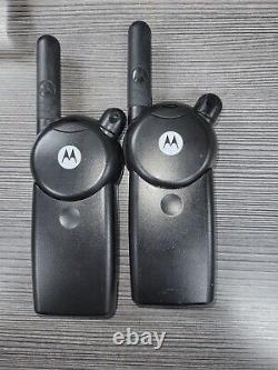 2 LOT Motorola CLS1110 W CHARGERS CRADLES Two-Way Radio Black WALKIE TALKIE