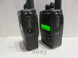 2 MOTOROLA EX560 XLS 16CH 4W UHF 450-512MHz Two Way Radio AAH38SDF9DU6AN withBatt