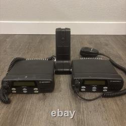 2× Motorola CDM1250 Mobile Radios with Microphones Untested AS-IS