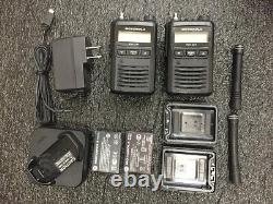 2 Motorola EVX-S24-G6-3 Portable Two-Way Radio
