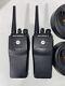2 Motorola Pr400 Uhf 16 Channel Two-way Radios Aah65rdc9aa2an Chargers Batteries