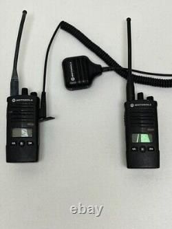 2 Motorola RDU4160D 16-Channel Two-Way Radios
