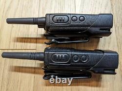 2 Motorola RMU2080 UHF 8-Channel Two-Way Radios