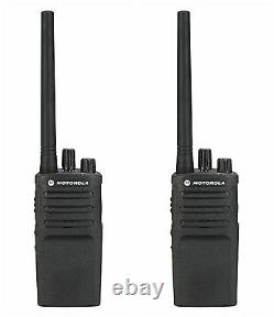 2 Motorola RMV2080 2 Watt VHF Business Two-way Radios. NOAA Weather