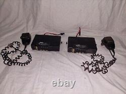 2 Motorola Radius M1225 Two Way Radios with Mics