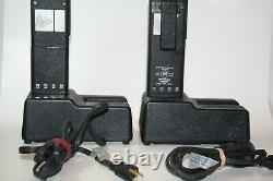 2 Motorola Radius P200 H44RFU7160BN Two Way Radio with 2 Chargers