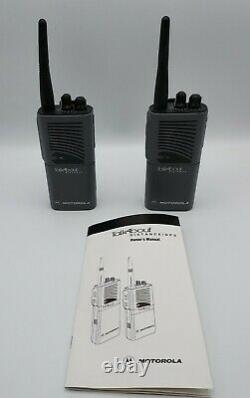 2 Motorola Talkabout Distance DPS Two-Way Radios Tested. No battery Charger