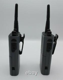 2 Motorola Talkabout Distance DPS Two-Way Radios Tested. No battery Charger