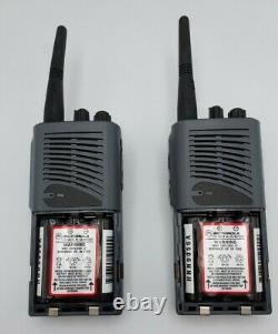 2 Motorola Talkabout Distance DPS Two-Way Radios Tested. No battery Charger