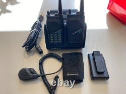 2 Motorola Visar UHF radios with accessories