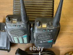 2 Motorola Visar UHF radios with accessories