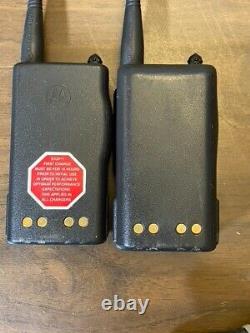 2 Motorola Visar UHF radios with accessories