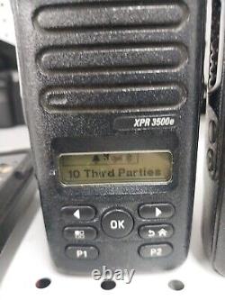 2 Motorola XPR 3500e MotoTRBO Two Way Radio UHF 403-512MHz No Charger