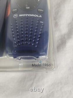 2 New Motorola Talkabout FR60 Two Way Radio Blue Walkie Talkies RARE