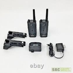 2-Pack Motorola RMU2040 UHF 4-Channel Two-Way Radios Black Ship Same Day