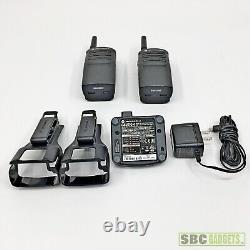 2-Pack Motorola RMU2040 UHF 4-Channel Two-Way Radios Black Ship Same Day