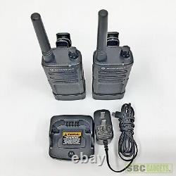 2-Pack Motorola RMU2040 UHF 4-Channel Two-Way Radios Black Ship Same Day