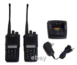 (2) RCA UHF 400-470MHz DMR Digital Two-Way Radio RDR3600U Compatible with Motorola