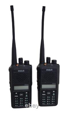 (2) RCA UHF 400-470MHz DMR Digital Two-Way Radio RDR3600U Compatible with Motorola