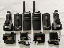 2 Refubished Motorola RMU2040 UHF Two-way Radios 2 watts 4 channels