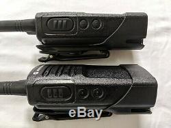 2 Refubished Motorola RMU2040 UHF Two-way Radios 2 watts 4 channels