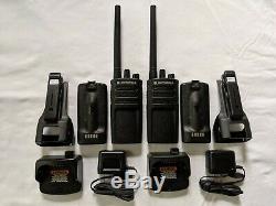 2 Refurbished Motorola RMV2080 VHF Business Two-way Radios