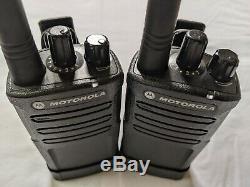 2 Refurbished Motorola RMV2080 VHF Business Two-way Radios