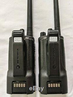 2 Refurbished Motorola RMV2080 VHF Business Two-way Radios