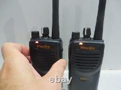 2 X Motorola BPR40 Mag One Two-Way Radio VHF 150-174 MHz 8Ch 5W AAH84KDS8AA1AN