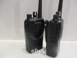 2 X Motorola BPR40 Mag One Two-Way Radio VHF 150-174 MHz 8Ch 5W AAH84KDS8AA1AN