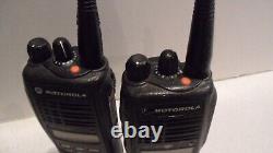 2 X Motorola HT1250 LS+ UHF 450-512MHz 4W 16CH Two Way Radios AAH25SDH9DP5AN