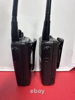 2x Motorola CP185 Two Way Radio UHF 435-480mhz 16Ch AAH03RDF8AA7AN Withbatteries