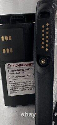 2x Motorola HT1250 UHF 403-470MHZ 4W 128CH Two Way Radio AAH25RDF9AA5AN