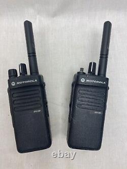2x Motorola Mototrbo XPR3300 UHF Two Way Radio AAH02RDC9JA2AN with Batteries