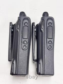 2x Motorola PR860 AAH45SDC9AA3AN 16CH 450-512MHz UHF Two-Way Radio With Batteries