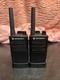 2x Motorola Rmu2040 Two-way Radio Walkie Talkie Rmu2040bhlaa, With Holders
