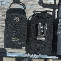 2x Motorola Radius CP200 AAH50RDC9AA1AN Portable Two-Way Radio with PMMN4029A