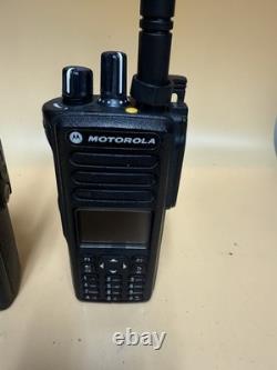 2x Motorola XPR7550 VHF 136-174 MHz AAH56JDN9KA1AN Two Way Radio with Batteries