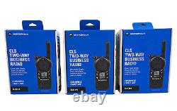 3 Motorola CLS1410 Two Way Business UHF 4-Channel Radio Walkie Talkie PERFECT