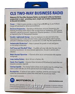 3 Motorola CLS1410 Two Way Business UHF 4-Channel Radio Walkie Talkie PERFECT