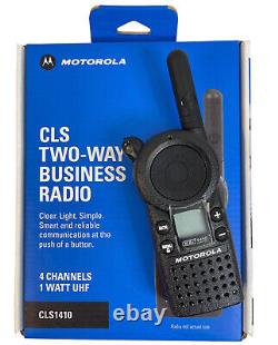 3 Motorola CLS1410 Two Way Business UHF 4-Channel Radio Walkie Talkie PERFECT