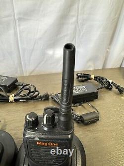 (3) Motorola Mag One BPR40 4 Watt UHF Two Way Radio (450-470 MHz) AAH84RCS8AA1AN